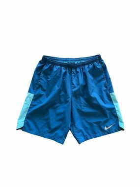 Nike Dri-FIT Running Shorts Men’s Large Blue Athletic Training Gym Shorts